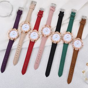 Amadi Nouvelle montre ronde à quartz pour femme avec motif papillon Bracelet de mode Ensemble de 2 pièces pour étudiants et dames Commerce extérieur - Product Image 4