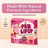 Friandises pour chats N4P en forme de sucette, série 14g/35g, poulet et lait de chèvre avec canneberge, myrtille, citrouille, pour toutes les générations, directement de l'usine