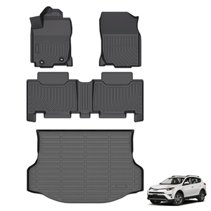 Tapis de sol de voiture 3D en TPE sur mesure pour Toyota <span class=keywords><strong>Rav4</strong></span> <span class=keywords><strong>2013</strong></span> 2014 2015 2016 2017 2018, tapis de coffre, accessoires de voiture - Product Image 1