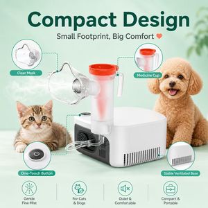 เครื่องพ่นยาแบบพกพา VCN2 สำหรับสัตว์เลี้ยง - เครื่องพ่นละอองยาแบบมือถือสำหรับสัตวแพทย์มืออาชีพ สำหรับ<span class=keywords><strong>แมว</strong></span>และสุนัข - Product Image 1