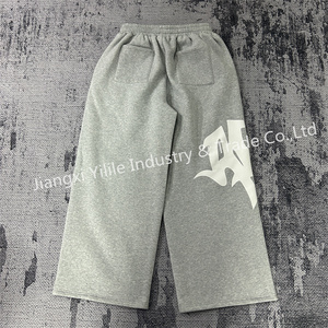 PT1147 <span class=keywords><strong>Pantalon</strong></span> de Survêtement Personnalisé Coupe Droite Ample 500 g/m² 100 % Coton, <span class=keywords><strong>Pantalon</strong></span> Décontracté Large et Épais pour Hommes avec Broderie 3D - Product Image 5