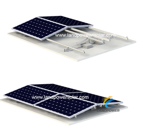 Installation de toit plat de panneau solaire de prix usine chinoise monte <span class=keywords><strong>est</strong></span>/<span class=keywords><strong>ouest</strong></span>-système d'énergie de toit solaire lesté de double côtés - Product Image 5