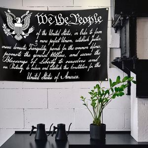 Drapeau de style fanion We the People 3x5 pieds, couleurs vives, œillets en laiton, polyester 100D, décoration extérieure - Product Image 5