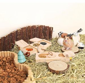 Gelişmiş Çevre Dostu Dayanıklı İnteraktif Ahşap Evcil Hayvan Mama Kabı Bulmaca Oyunu - Product Image 3