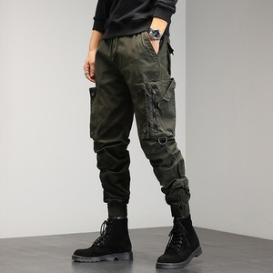 <span class=keywords><strong>Pantalon</strong></span> de travail décontracté pour <span class=keywords><strong>homme</strong></span>, taille mi-haute, style devant plat, jambe formelle, en <span class=keywords><strong>lin</strong></span> et autres tissus, tricoté, coupe <span class=keywords><strong>skinny</strong></span>, en coton, vêtements de travail - Product Image 3