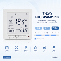 Thermostat WiFi intelligent Design moderne PC + ABS 220V/230V Contrôle programmable de la pièce de chauffage pour la maison ou l'hôtel