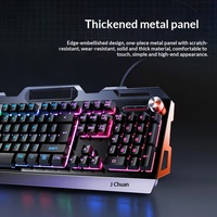 Silver Carving V2G5 Headset Mouse Keyboard Logam Ergonomis dengan Lampu Latar Set Tiga Bagian Aksesori Komputer Gaming Berkabel USB