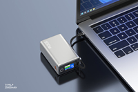 Nouvelle batterie externe 25000mah PD100W Charge rapide Câble intégré Batterie externe de grande capacité Chargeur portable pour iPhone Ordinateur portable