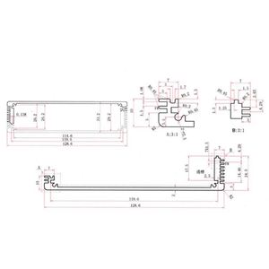 EBM HF-A-222 Customizable Aluminum Alloy Extruded Switch Box <b>Enclosure</b> IP54 Rating Powder Coated Finish for Electronics Housing - Product Image 4