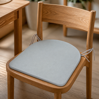 Coussin de chaise de bureau en forme de U avec sangles réglables, amovible et lavable, pour le travail, la maison, le bureau, coussin doux, épais et respirant