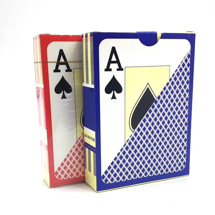 Offre Spéciale 100% plastique Texas promotion brillant PVC étanche casino poker haute qualité en stock cartes à jouer