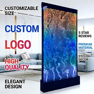 Panel decorativo LED de pie para el hogar, divisor de ambientes con pared de burbujas de agua danzantes - Product Image 5