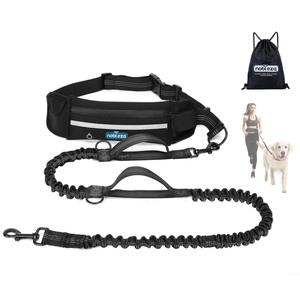 Nobleza guinzaglio retrattile elastico a mani libere per cani con doppia corda elastica e comodo tascabile per piccoli animali - Product Image 1