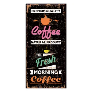 Toptan et kahve-52x25 poster kahve boyama ücretsiz zihin eğlence kahve fotoğraf çerçeveleri ahşap kahve dükkanı için