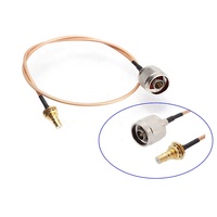 Connecteur Coaxial RF pour câbles électriques, 1.13mm, RG174/RG178/RG316/RG58/LMR200/LMR400 avec connecteur S MA/TNC/BNC/ UFL