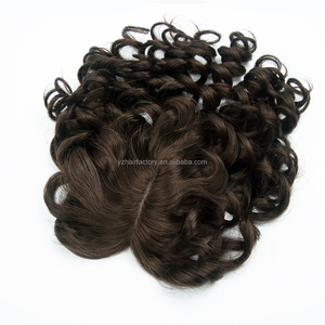 Wholesale 12A European Hair 6x7'' Human Hair Pieces Hair Toppers for Women European Virgin Cuticle Aligned Mono Lace Topper - Product Image 2