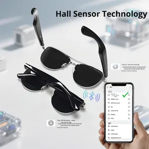2 Gafas Inteligentes con Bluetooth, Encendido/Apagado Automático, Diseño <span class=keywords><strong>de</strong></span> Bisagra Metálica, Gafas <span class=keywords><strong>de</strong></span> Sol con Audio IA y Micrófono para Música, Llamadas y Traducción - Product Image 3