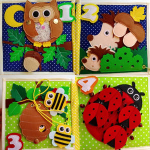 <span class=keywords><strong>Libro</strong></span> de Actividades de Fieltro Montessori para Educación Temprana, Hecho a Mano, Mi Primer <span class=keywords><strong>Libro</strong></span>, Animales, Cognición Matemática, <span class=keywords><strong>Libro</strong></span> Sensorial para Niños - Product Image 2