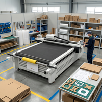 Máquina de corte CNC digital de mesa plana vibratoria para plotter y troquelado