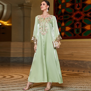 Abaya – robes musulmanes 2022 coton, vêtements islamiques ethniques pour femmes, Kaftan en dentelle, <span class=keywords><strong>grande</strong></span> <span class=keywords><strong>taille</strong></span>, vêtements turcs modeste, vente en gros, nouvelle collection - Product Image 2