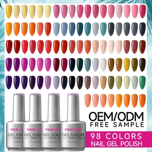 Gel coloré haute pigmentation 15 ml OEM, gel longue tenue pour défauts des ongles, fabrication OEM sous marque privée, vernis à ongles sans HEMA ni TPO - Product Image 1