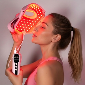 Oem Odm <span class=keywords><strong>Redlight</strong></span> 415nm 590nm 630nm 850nm 1072nm Silicona Led Facial s Terapia de Luz Roja - Product Image 1