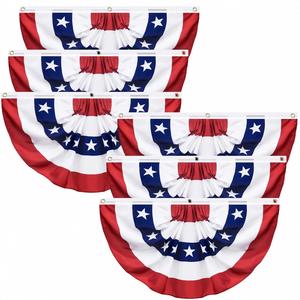 Banderas de Eventos de Poliéster con Impresión Digital de Alta Calidad, Entrega Rápida y Económica al por Mayor, Bandera de Medio Abanico - Product Image 1