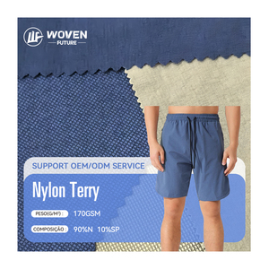 160GSM Nylon Terry Jacquard Pop Nylon vải 90% sử dụng ngoài trời áo khoác của cô gái hàng may mặc dệt in mẫu thiết kế - Product Image 1