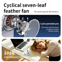 Nouveau ventilateur portable transfrontalier ultra-puissant, pliable, à suspendre au cou, avec compresse de glace rafraîchissante, haute vitesse, USB, batterie 4000-6000mAh