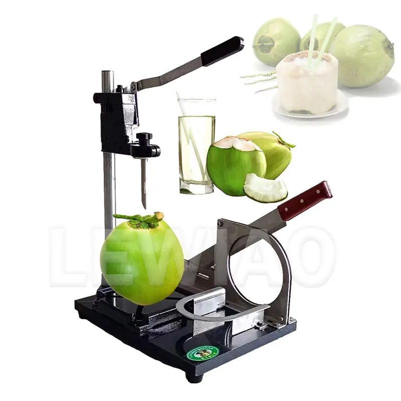 Procesador de alimentos Manual, máquina de corte de coco verde, prensa Manual, fabricante de apertura