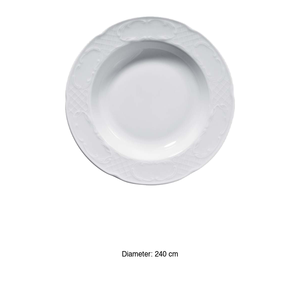 Assiette creuse Flora 24 cm Gural -12-Flo24Ck00 - Product Image 3