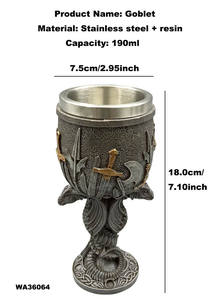 Creative <span class=keywords><strong>Game</strong></span> <span class=keywords><strong>of</strong></span> <span class=keywords><strong>Thrones</strong></span> Tasses en métal pour whisky en acier inoxydable <span class=keywords><strong>Gobelet</strong></span> Personnalisé Trône de fer en relief Tasse en verre à vin - Product Image 2