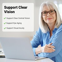 AREDS 2 PLUS Gélules de soutien visuel, Mélange de Lutéine, Zéaxanthine, Astaxanthine, DHA et Safran, 120 unités