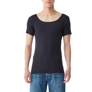 เสื้อยืด DZ 25131 ผ้าฝ้าย/ใยไผ่ ยูนิเซ็กซ์ น้ำหนัก 260 กรัม ย้อมเส้นด้าย ทรงหลวม สปอร์ต ดีไซน์เรียบง่าย - Product Image 1