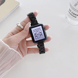 Correas delicadas y desmontables de acero inoxidable para Apple <span class=keywords><strong>iWatch</strong></span>, tres cuentas, <span class=keywords><strong>precio</strong></span> de fábrica, Ultra 8 7 <span class=keywords><strong>6</strong></span> 5 - Product Image 5