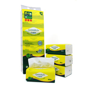 Mouchoirs en papier épais 4 plis écologiques biodégradables 100% pâte de bois vierge en vrac vente en gros - Product Image 3