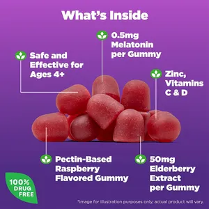 Vendita a caldo per uso alimentare integratore di immunità gummies supporto immune vitamina gommosa per i bambini