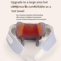 2026 Elektrisches Schulter-Nacken-Massagegerät Wärmetherapie Echtes Berührungsgefühl 3D-Knetbewegung Vibration 2 Modi Zeitsteuerung 1200mAh USB