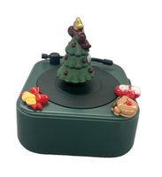 Speaker nirkabel Retro klasik, pemutar musik Radio Stereo suara dekorasi portabel Speaker Mini Natal