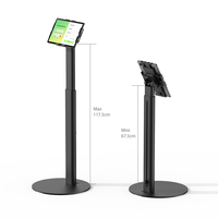 Terminal POS Android NFC de 11 Pulgadas con Soporte de Pie para Pagos sin Contacto, Kiosco para Iglesias, Certificado CE FCC GMS
