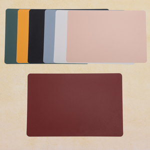 Les napperons en vinyle sont des tapis de table en imitation cuir hydrofuges imperméables adaptés à la cuisine/salle à manger/fête/extérieur 12x18 pouces - Product Image 6