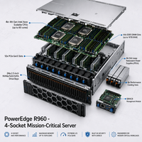 Serveur Rack 2U R960 Quad Xeon DDR5 PCIe 5.0 NVMe pour l'IT d'entreprise, configuration personnalisée testée
