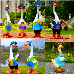 Sculture di animali FRP, cartoni animati sculture di anatra Donald, sculture Creative di anatra Donald, ornamenti di scultura di anatra Donald - Product Image 3