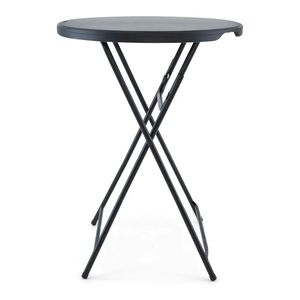 European <strong>Popular</strong> Dia 32 Inch Hotel Commercial Party Drinks Black Plastic High Top Foldable Island <strong>Bar</strong> <strong>Table</strong>