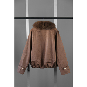 <span class=keywords><strong>Giacca</strong></span> Corta Invernale da Donna in Piuma d'Oca con Grande Collo in <span class=keywords><strong>Pelliccia</strong></span> di Volpe, Taglia Unica, Calda e Alla Moda - Product Image 5