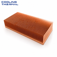 Pendingin Aluminium Kustom 100*50*15mm dengan Sirip Beralur Kepadatan Tinggi