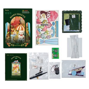 Kit de puzzle 3D en bois DIY : Boîte de thé <span class=keywords><strong>miniature</strong></span>, Théâtre <span class=keywords><strong>miniature</strong></span>, Coin lecture 'Sweetie' de l'ours avec tiroir, Cadeau - Product Image 6