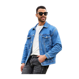 Veste en jean de haute qualité me | Vêtements d'extérieur en jean bleu à la mode | Tissu en coton durable | Fournisseur en gros OEM/ODM - Product Image 5