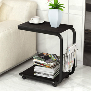 Mesas de café móviles simples para sala de estar, mesa de té tradicional china con ruedas, escritorios de café pequeños ajustables para el hogar - Product Image 4