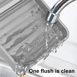 Portautensili da Cucina Multifunzionale con Vassoio di Drenaggio per Spatole e <span class=keywords><strong>Mestoli</strong></span>, Organizzatore da Piano di Lavoro - Product Image 4